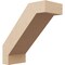Ekena Millwork 5-inch W x 12-inch D x 12-inch H Burlington Rough Cedar Woodgrain TimberThane Knee Brace, Primed BRCUR05X12X12BURRCPR - alternate 1